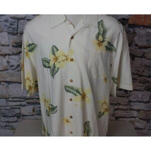 JAMAICA JAXX Men Hawaiian Camp Shirt Colorful Print All Silk Authentic Style 2XL